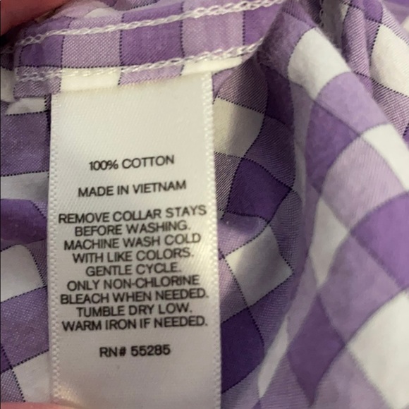 Express fitted plaid button down shirt. - Picture 3 of 4